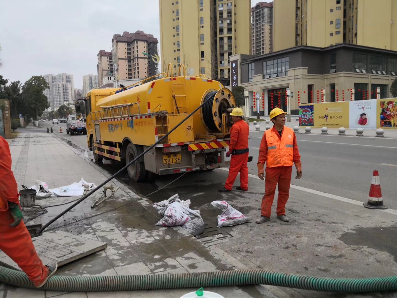 珠海排污管道清淤-管道清洗